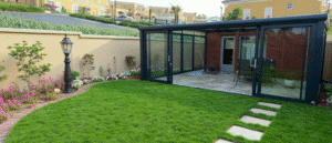 Glazen schuifwand systeem